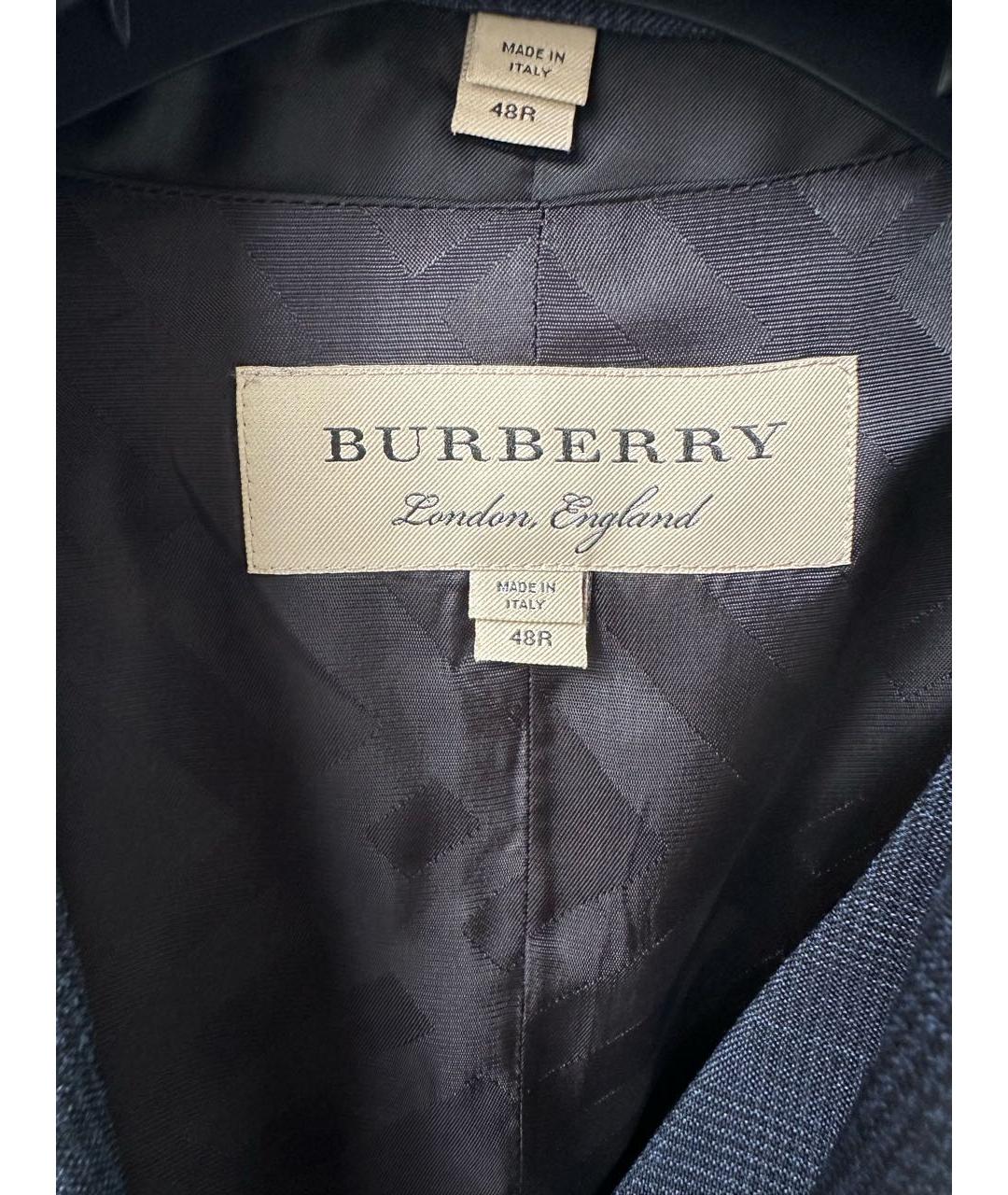 BURBERRY Темно-синий костюм-тройка, фото 6