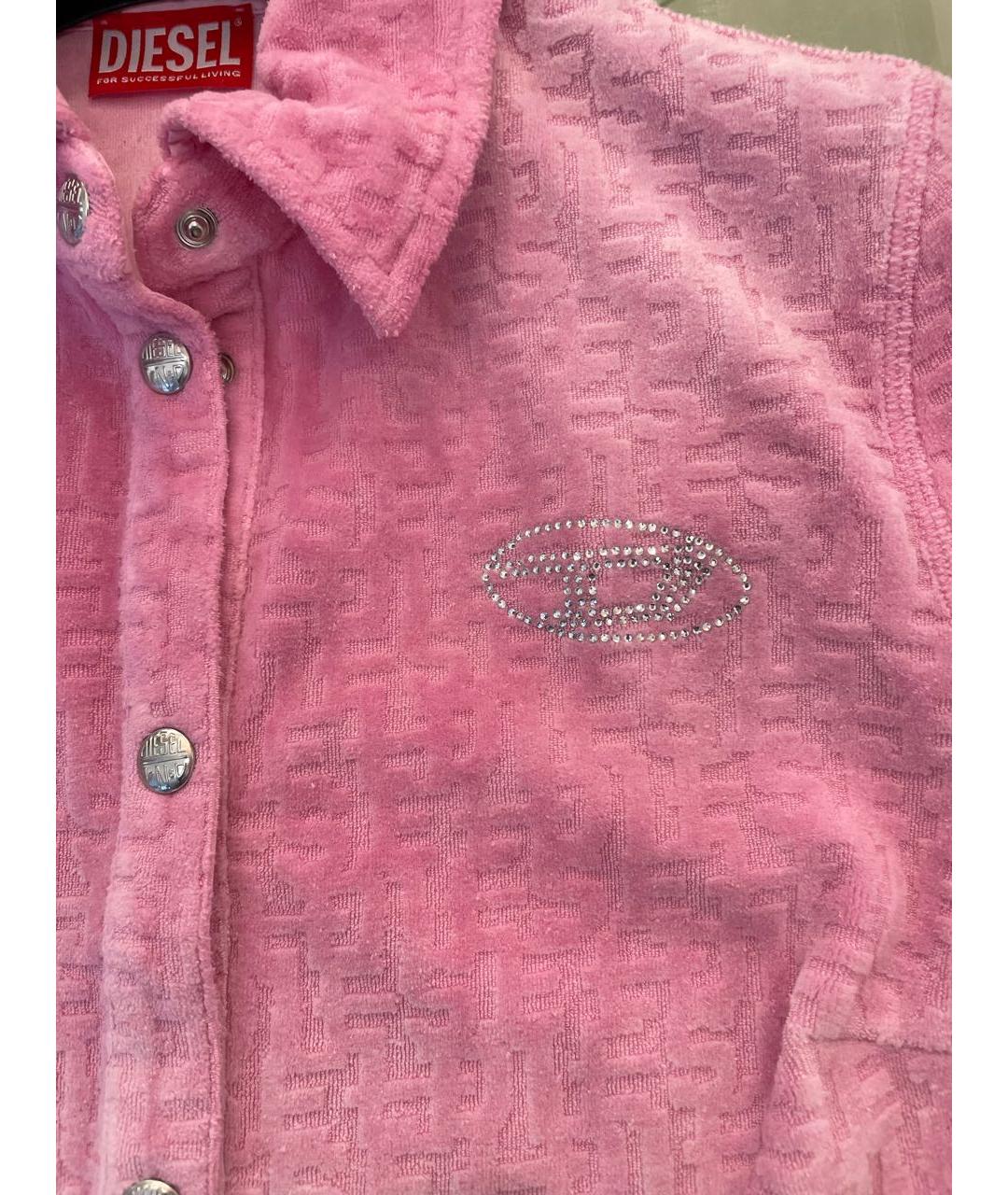 DIESEL Розовый хлопковый костюм с брюками, фото 3