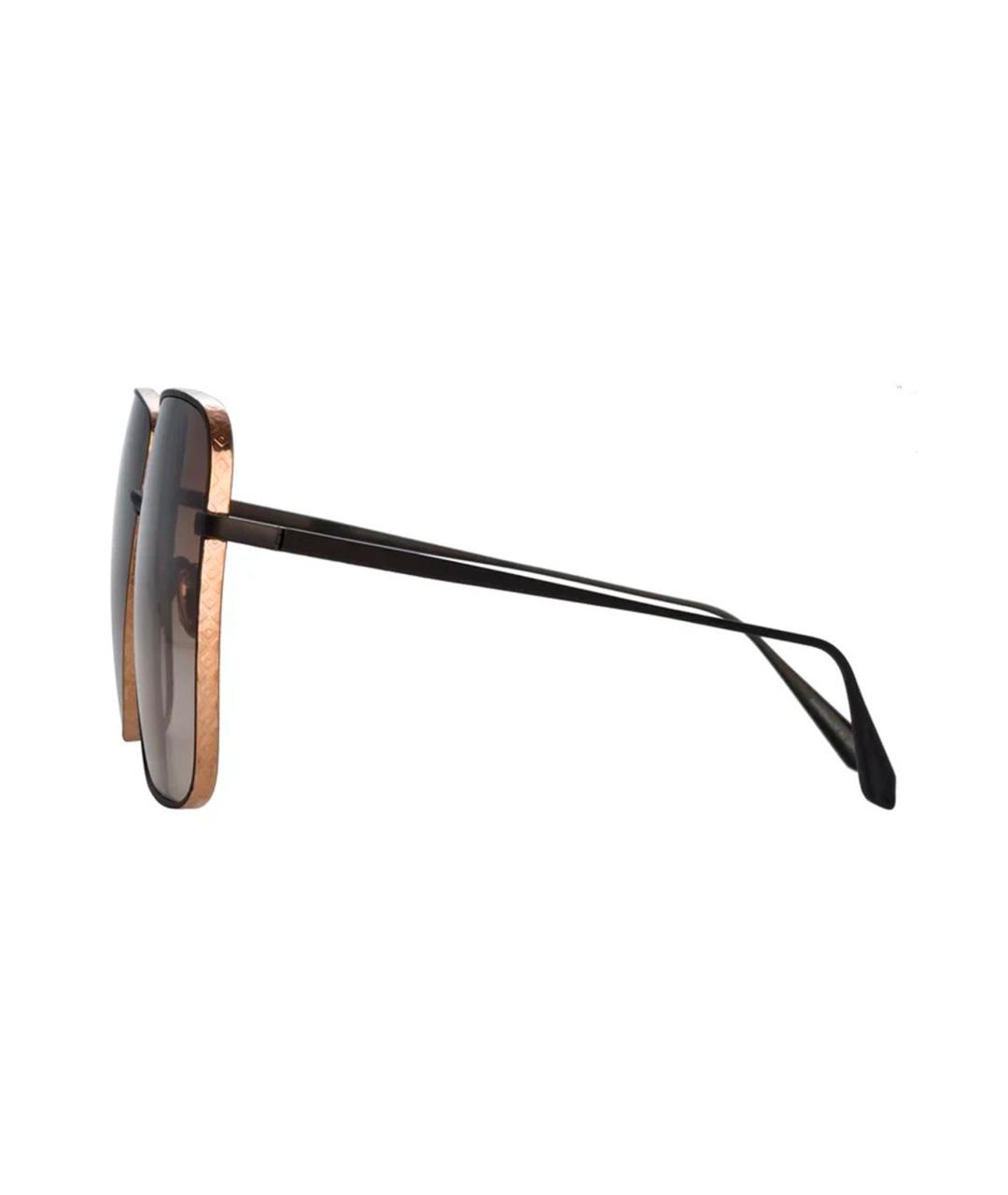 LINDA FARROW Коричневые солнцезащитные очки, фото 3