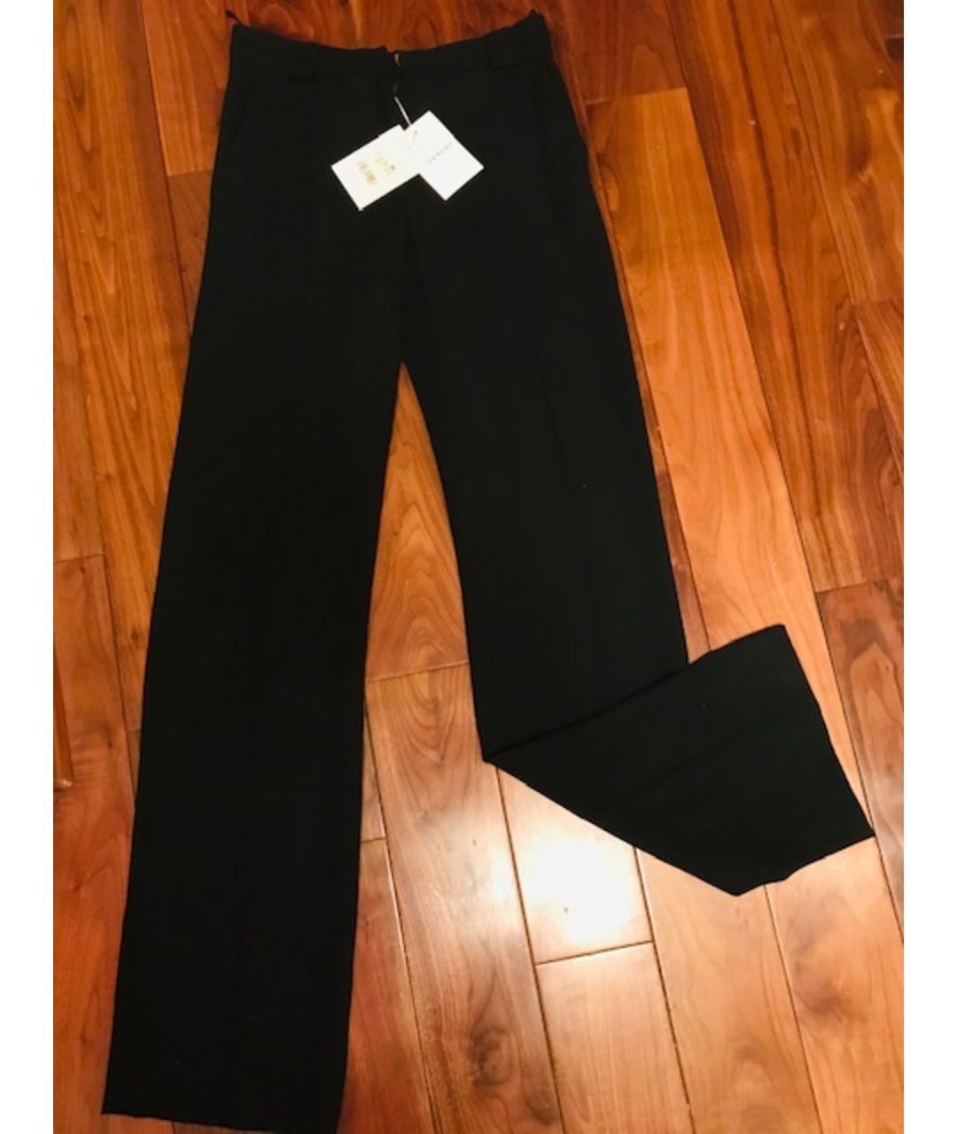 GIVENCHY Черные шерстяные прямые брюки, фото 9