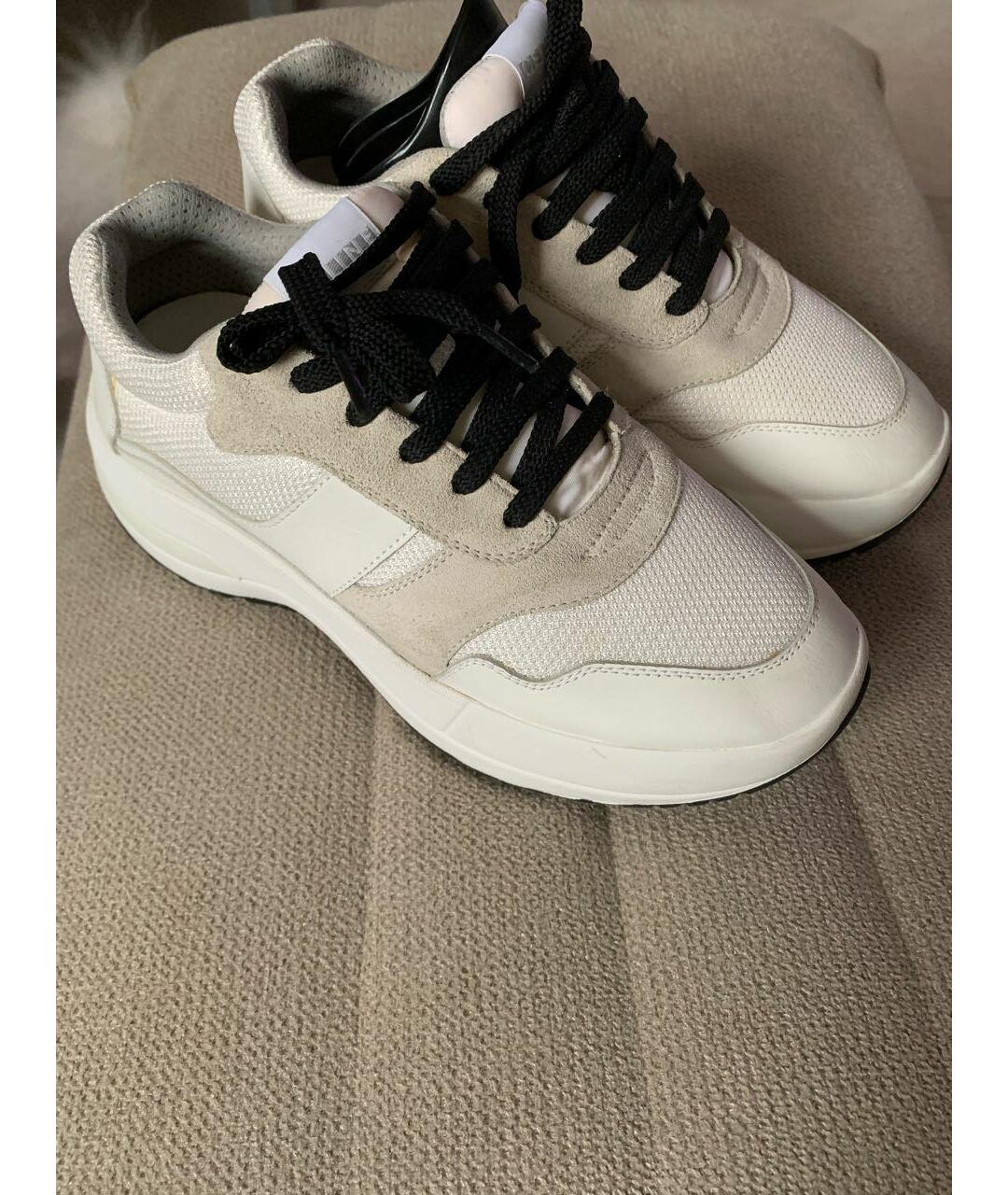 CELINE PRE-OWNED Белые кожаные кроссовки, фото 8