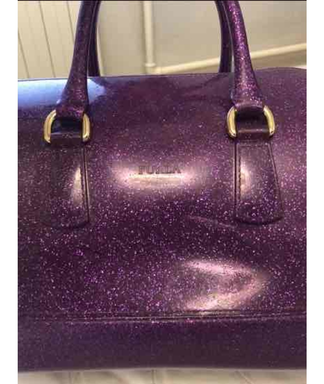 FURLA Фиолетовая сумка тоут, фото 3