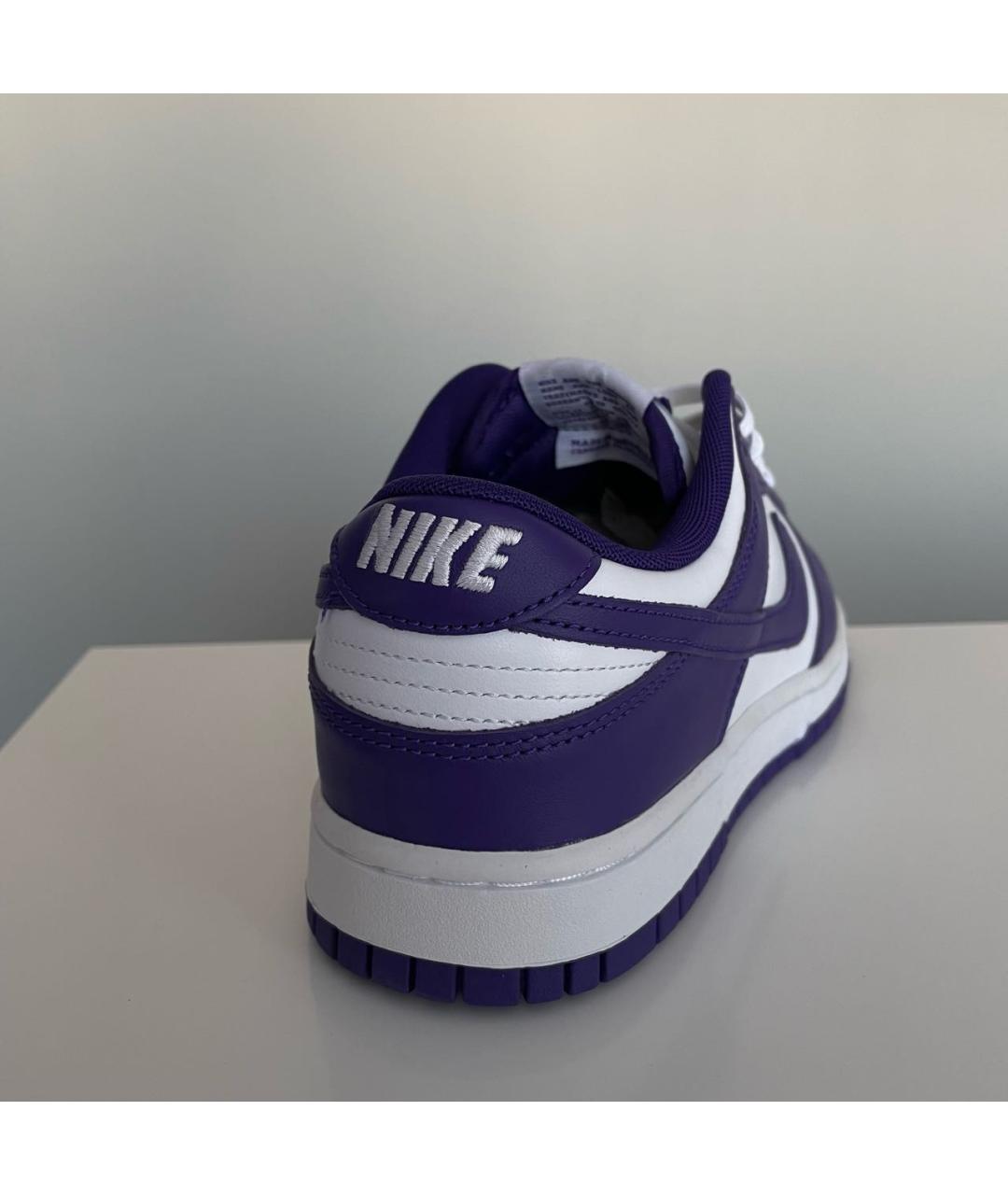 NIKE Фиолетовые низкие кроссовки / кеды из лакированной кожи, фото 4