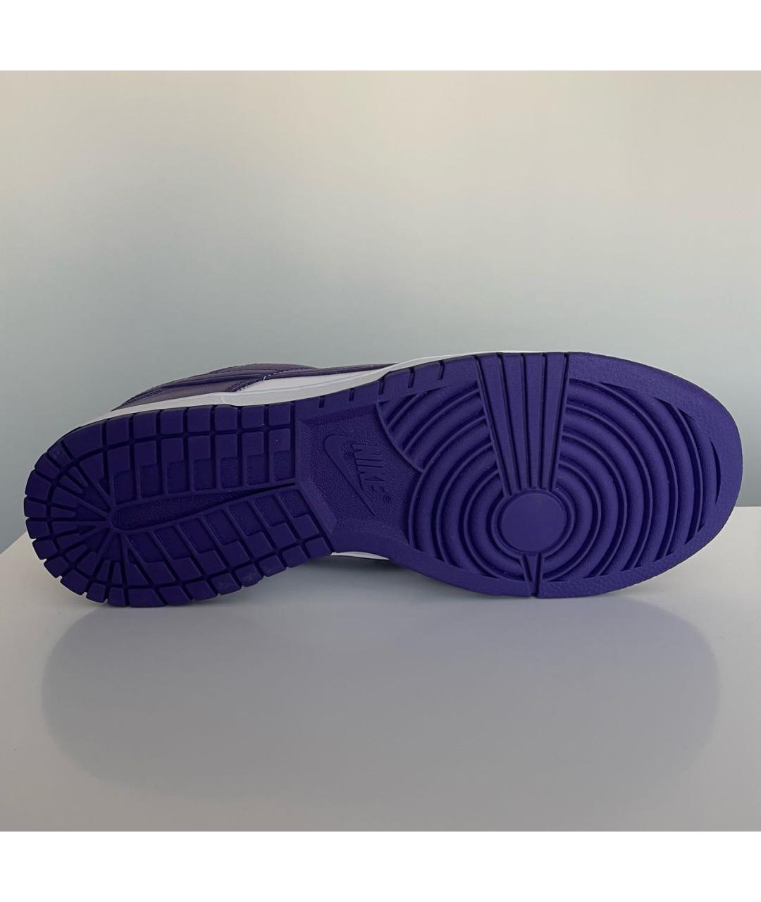 NIKE Фиолетовые низкие кроссовки / кеды из лакированной кожи, фото 6