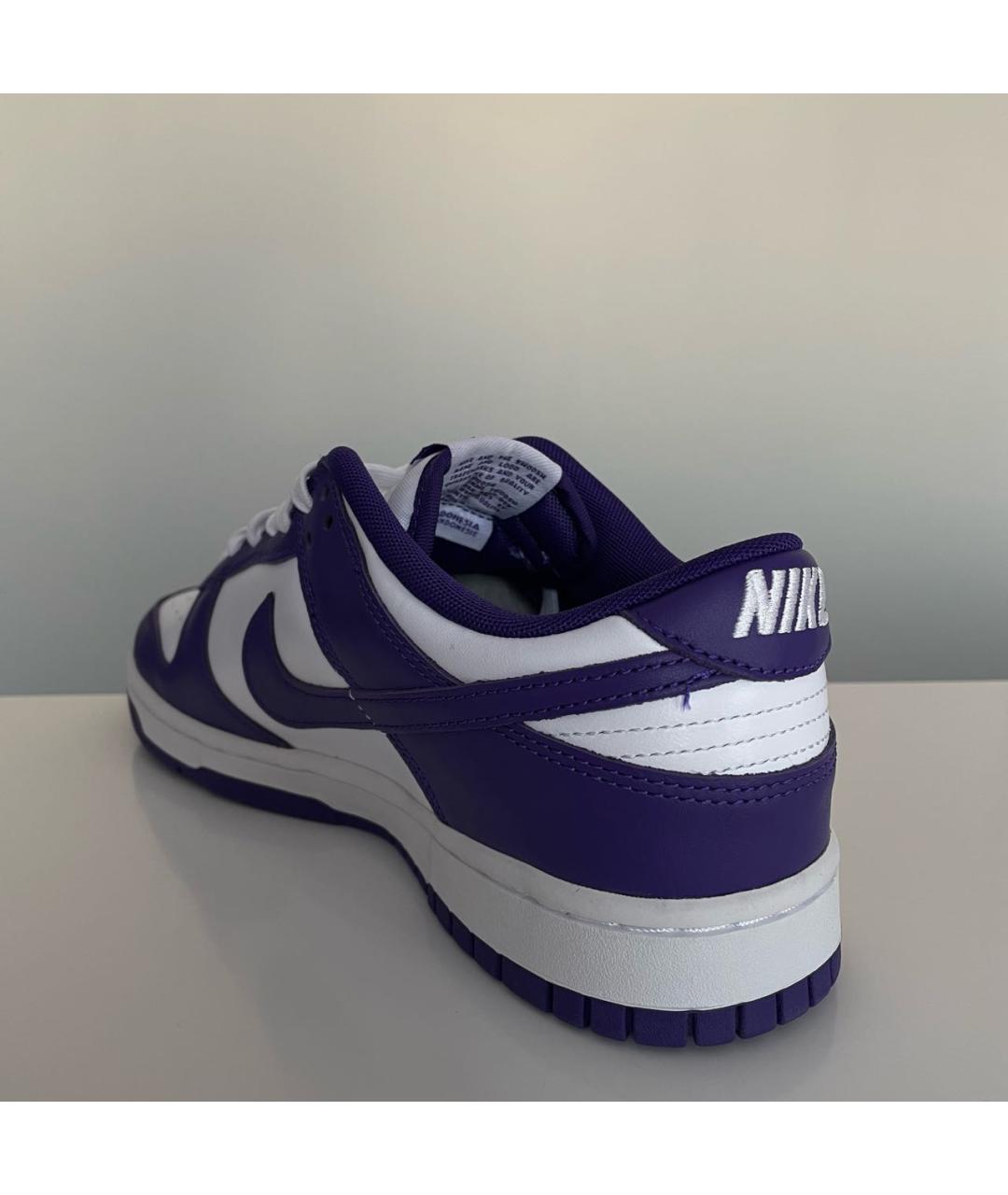 NIKE Фиолетовые низкие кроссовки / кеды из лакированной кожи, фото 5