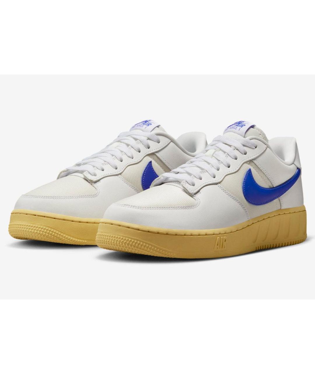 Nike air force 1 yellow white and blue hotsell