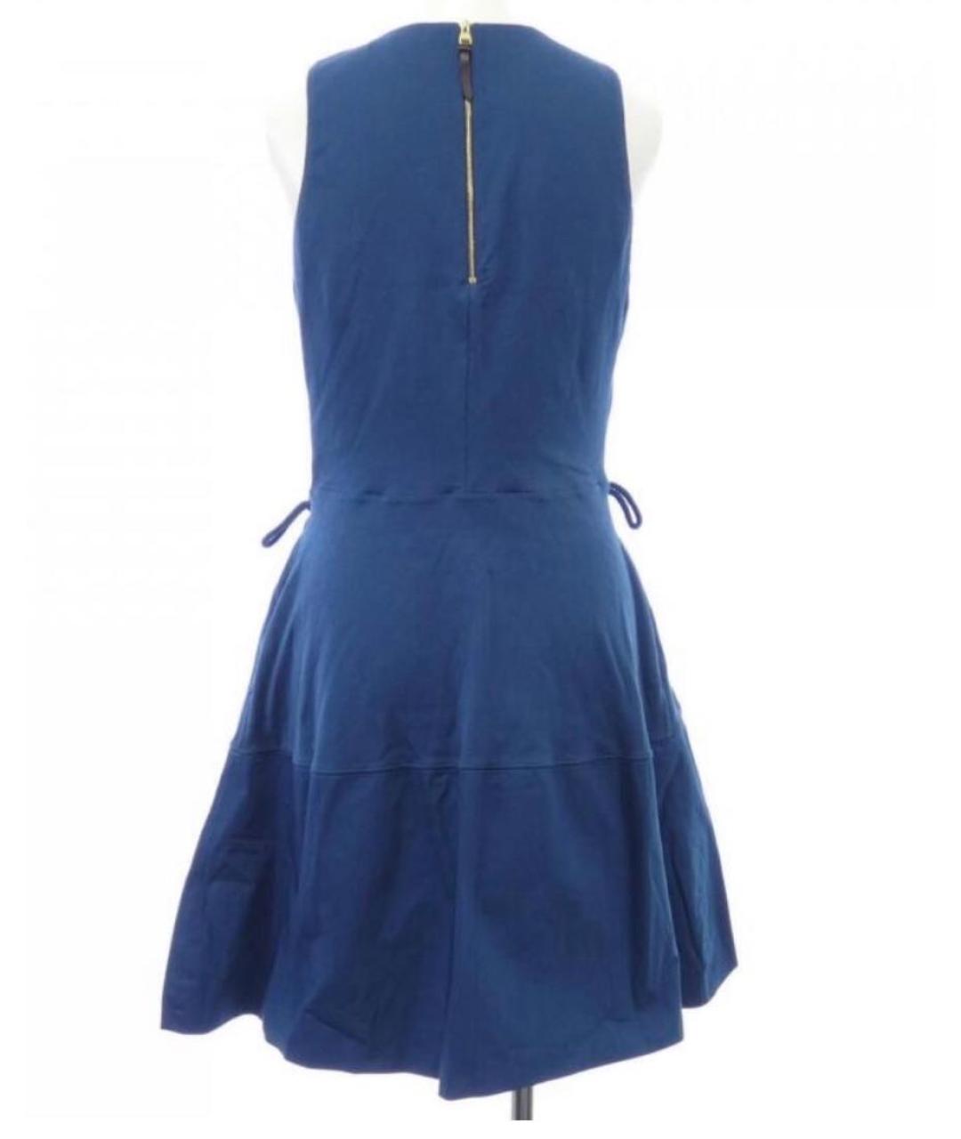 LOUIS VUITTON PRE-OWNED Синее хлопковое повседневное платье, фото 3