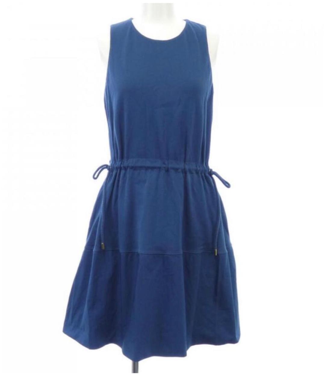 LOUIS VUITTON PRE-OWNED Синее хлопковое повседневное платье, фото 2