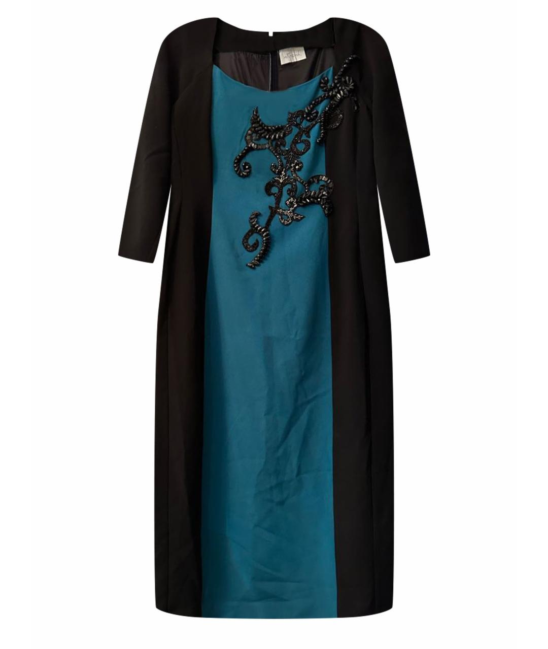 MARINA RINALDI Черное полиамидовое вечернее платье, фото 1