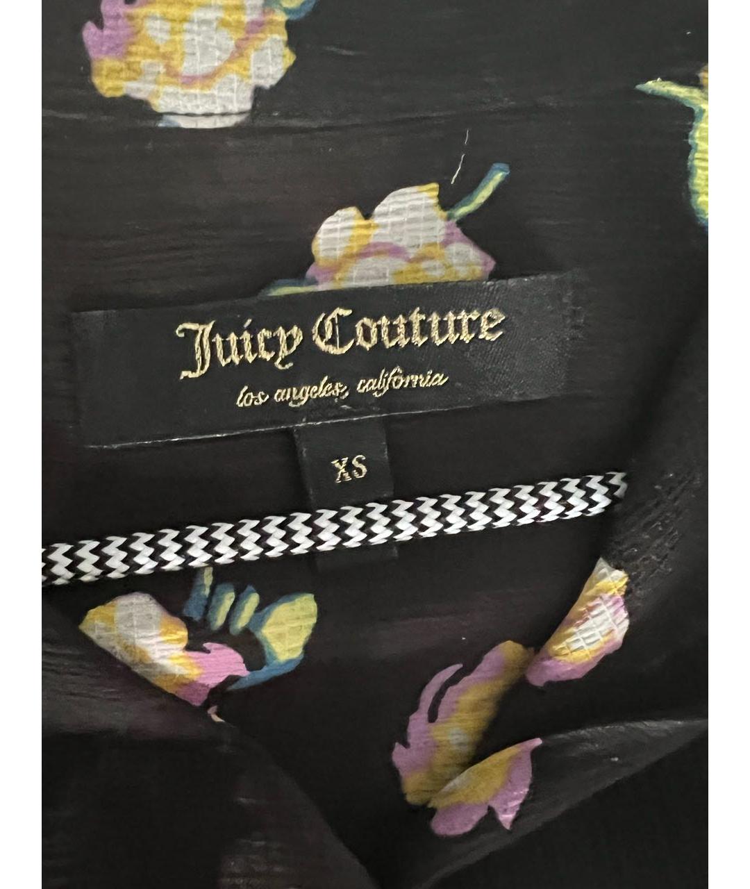 JUICY COUTURE Черная полиэстеровая блузы, фото 3