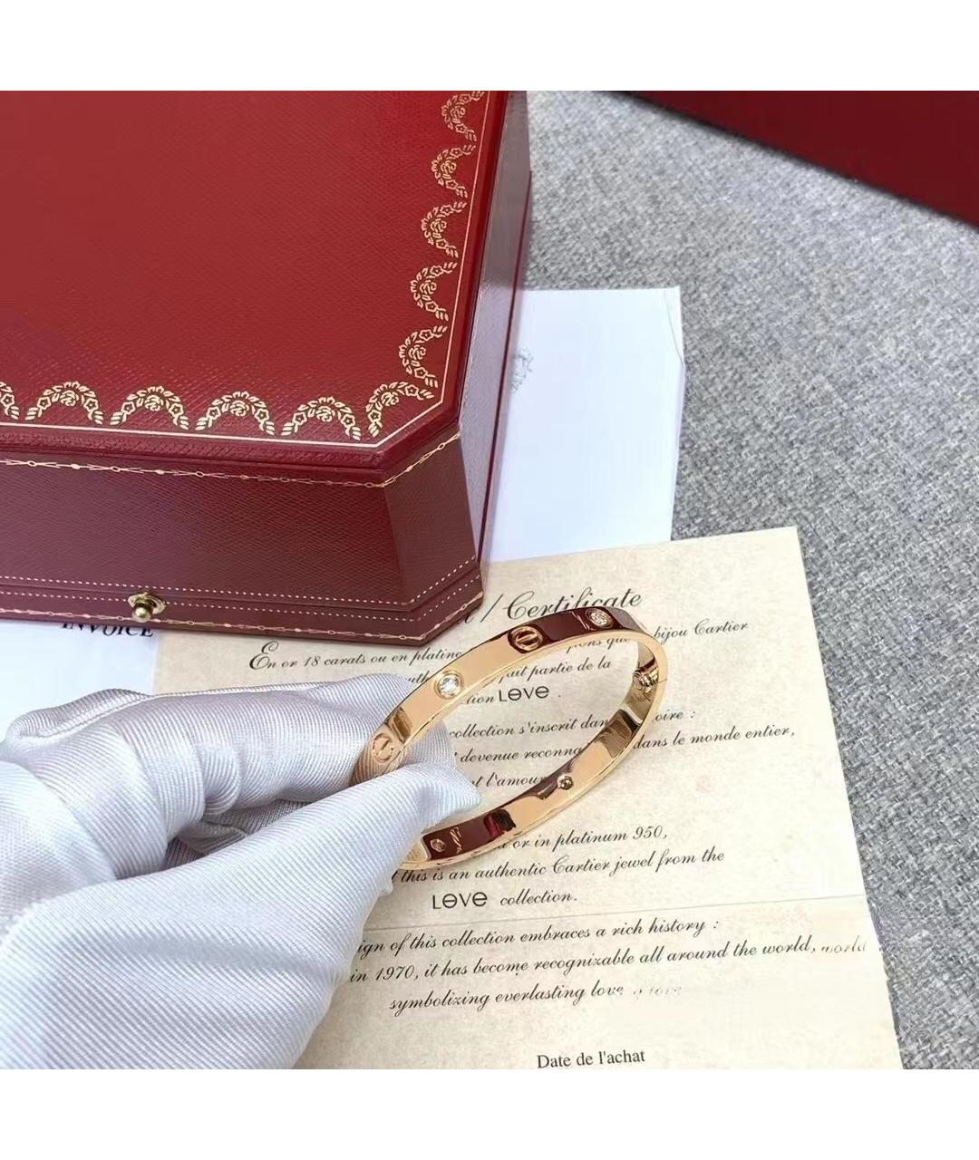 CARTIER Золотой браслет из розового золота, фото 4