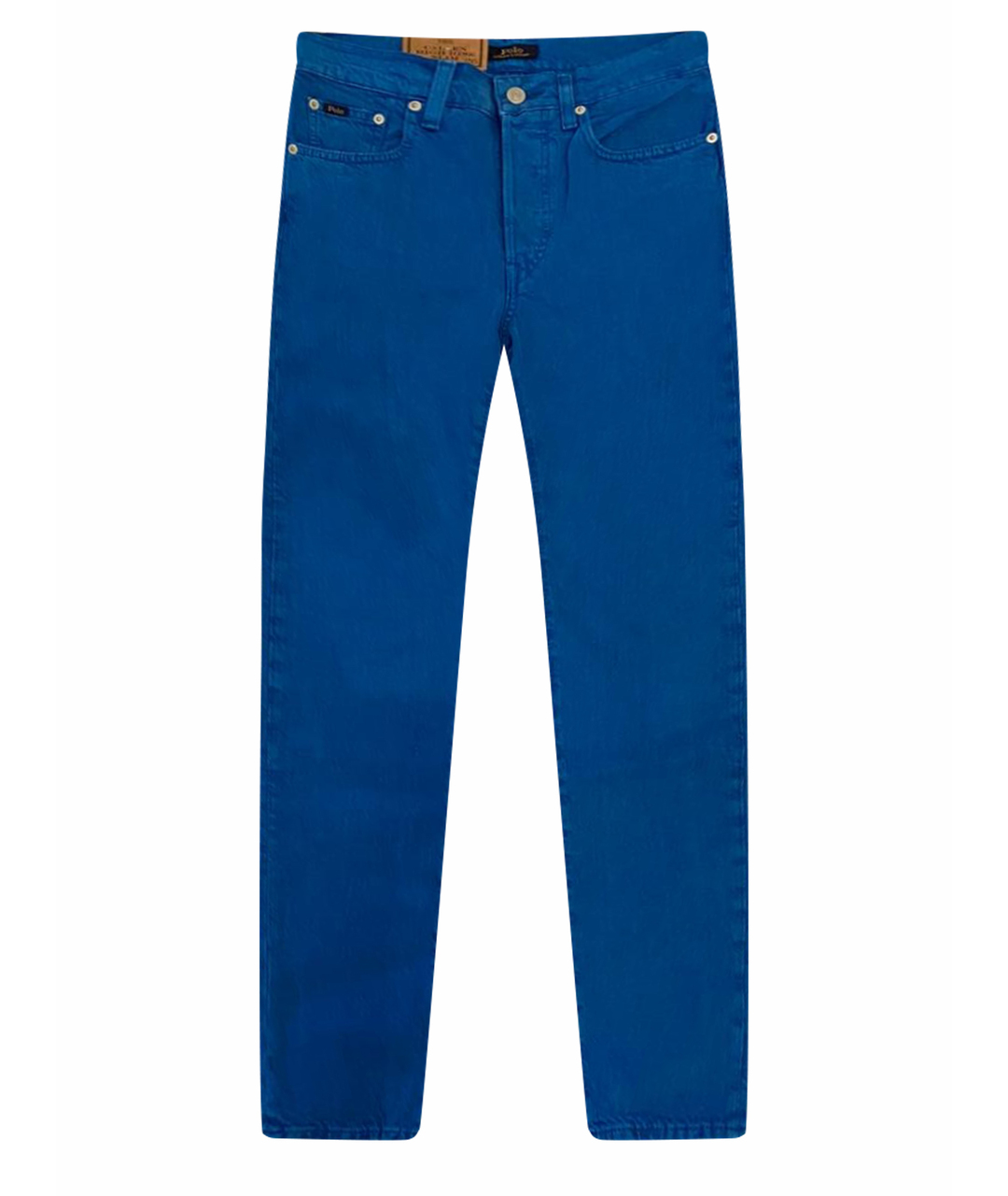 POLO RALPH LAUREN Синие хлопковые джинсы слим, фото 1