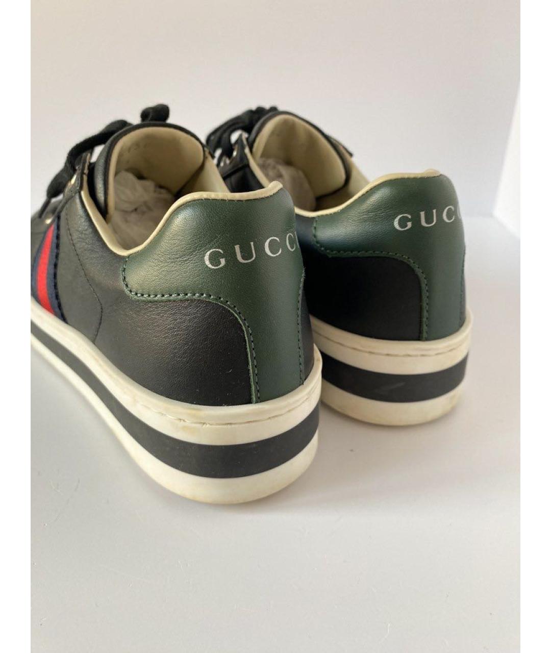 GUCCI Черные кеды, фото 4