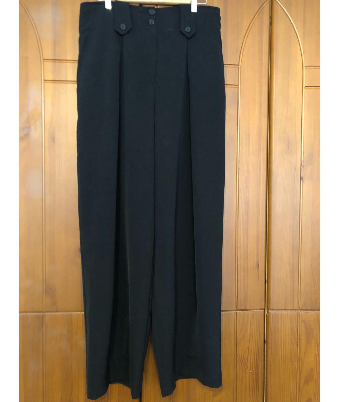 IVAN GRUNDAHL Черные вискозные брюки широкие, фото 6