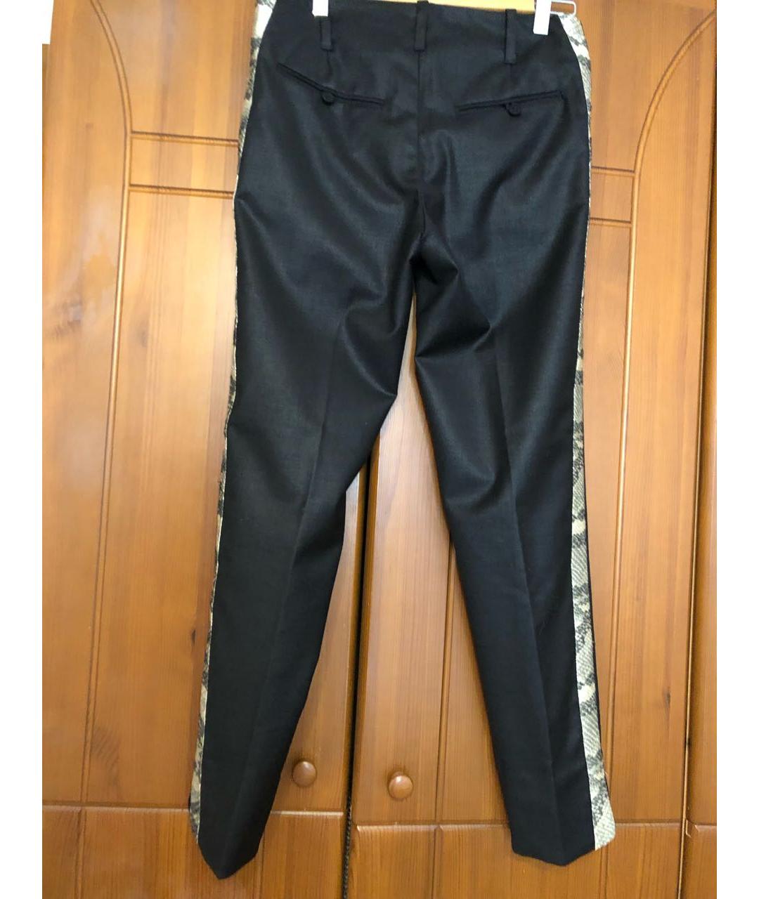 ZADIG & VOLTAIRE Черные полиэстеровые прямые брюки, фото 2