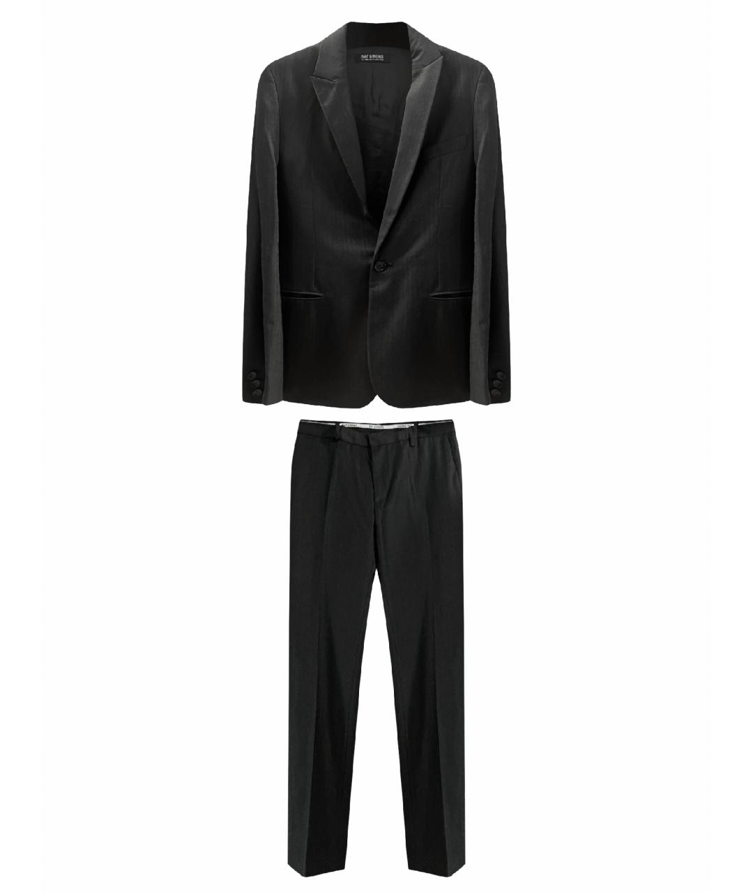 RAF SIMONS Антрацитовый классический костюм, фото 1