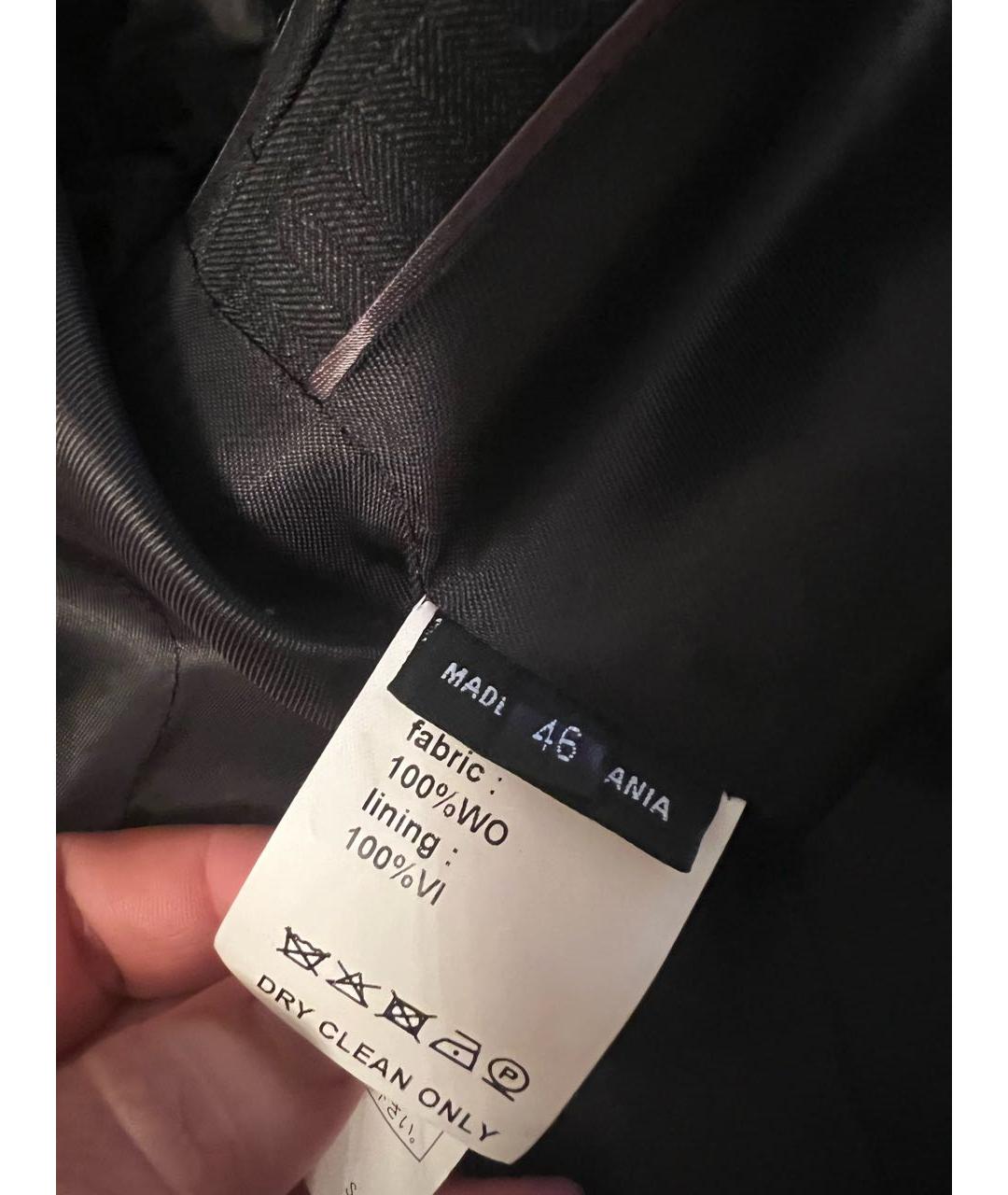 RAF SIMONS Антрацитовый классический костюм, фото 5