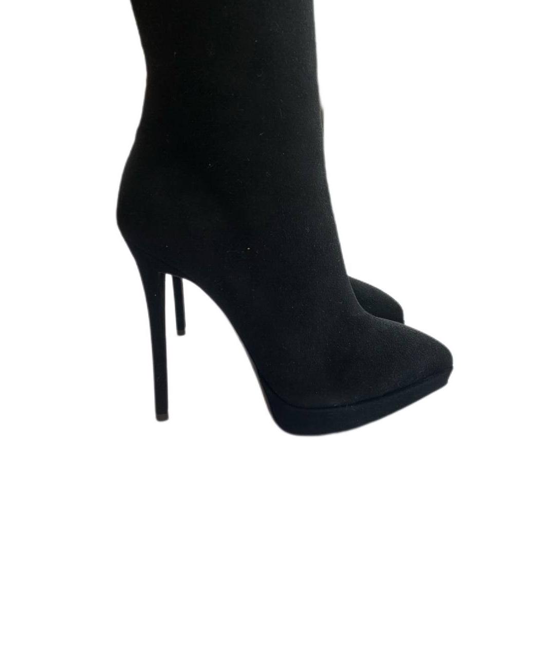GIUSEPPE ZANOTTI DESIGN Черные замшевые сапоги, фото 6