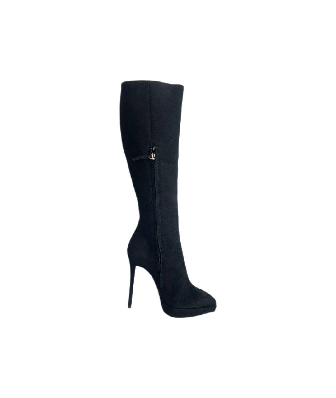 GIUSEPPE ZANOTTI DESIGN Черные замшевые сапоги, фото 10
