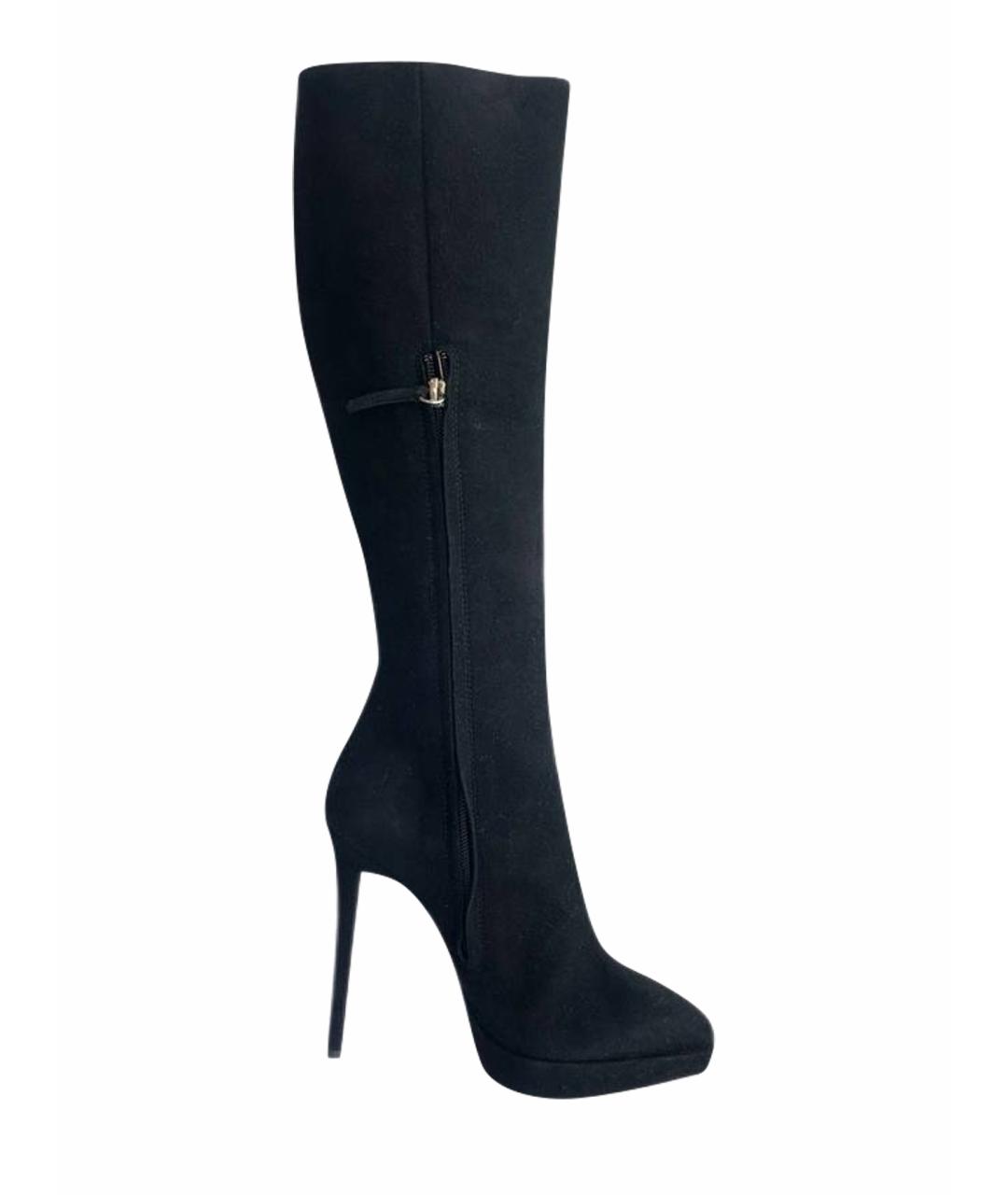 GIUSEPPE ZANOTTI DESIGN Черные замшевые сапоги, фото 1