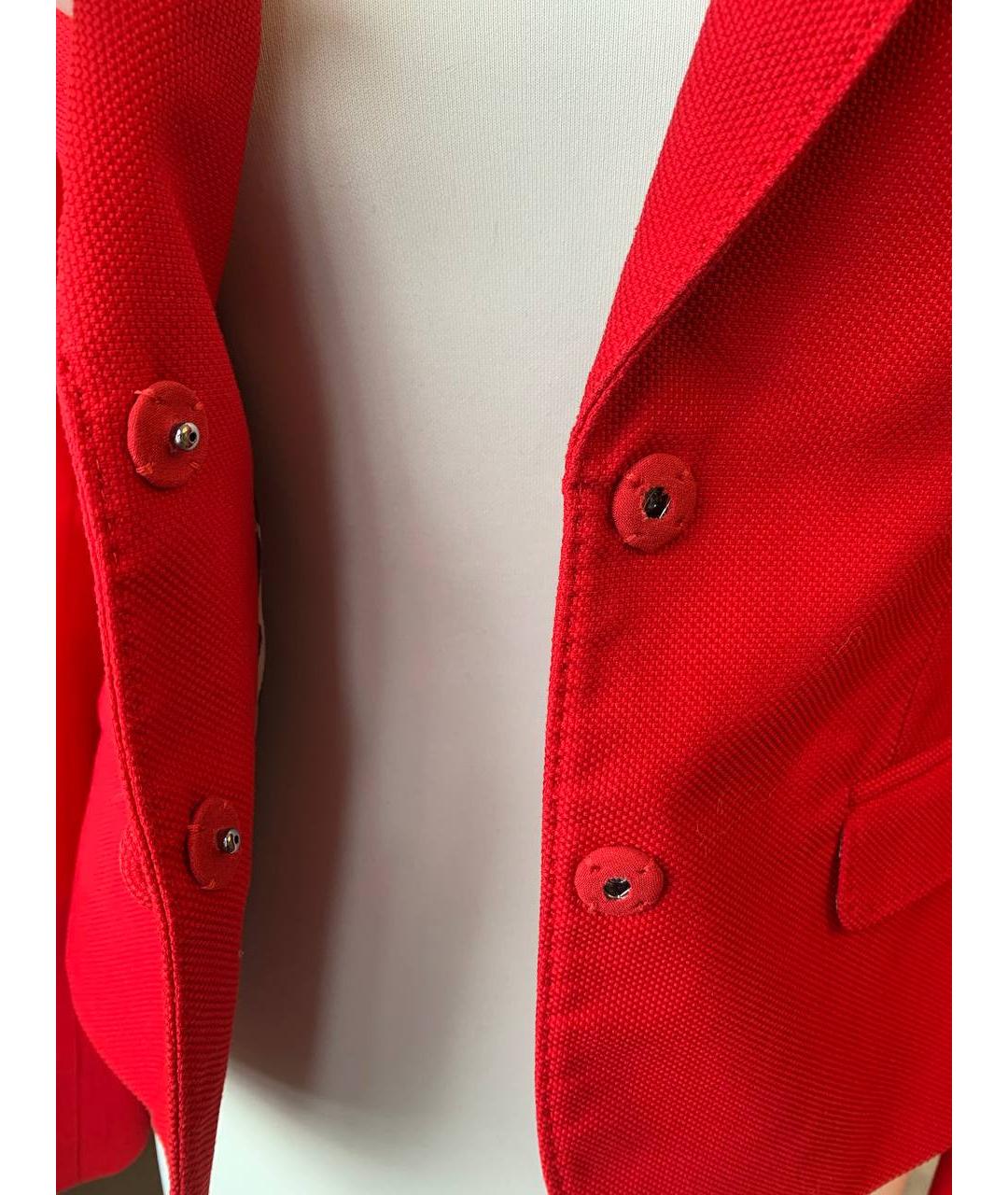 DOLCE&GABBANA Красный хлопковый жакет/пиджак, фото 6