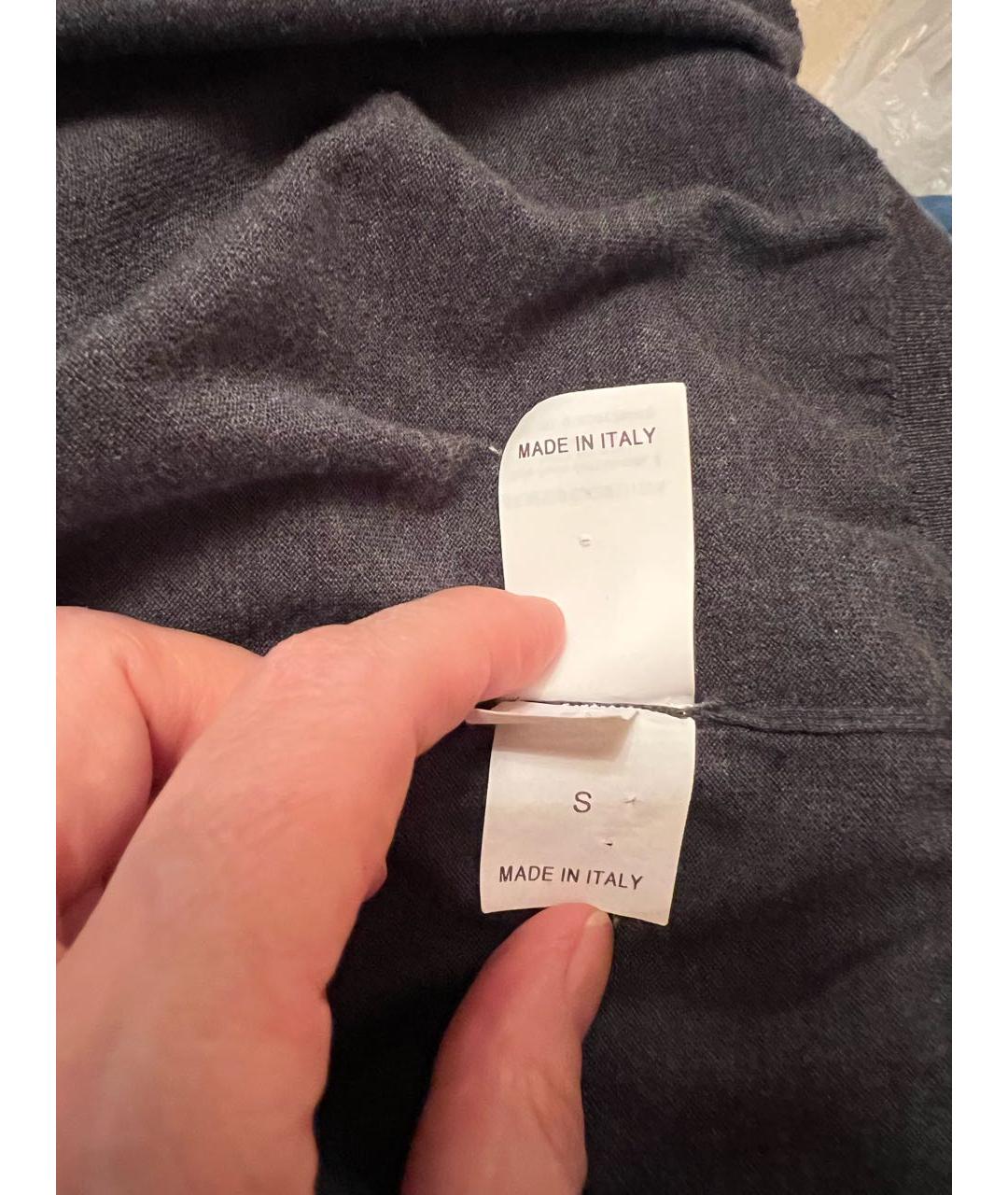 BRUNELLO CUCINELLI Антрацитовый хлопковый кардиган, фото 6