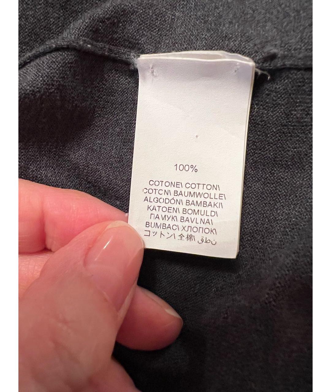 BRUNELLO CUCINELLI Антрацитовый хлопковый кардиган, фото 5