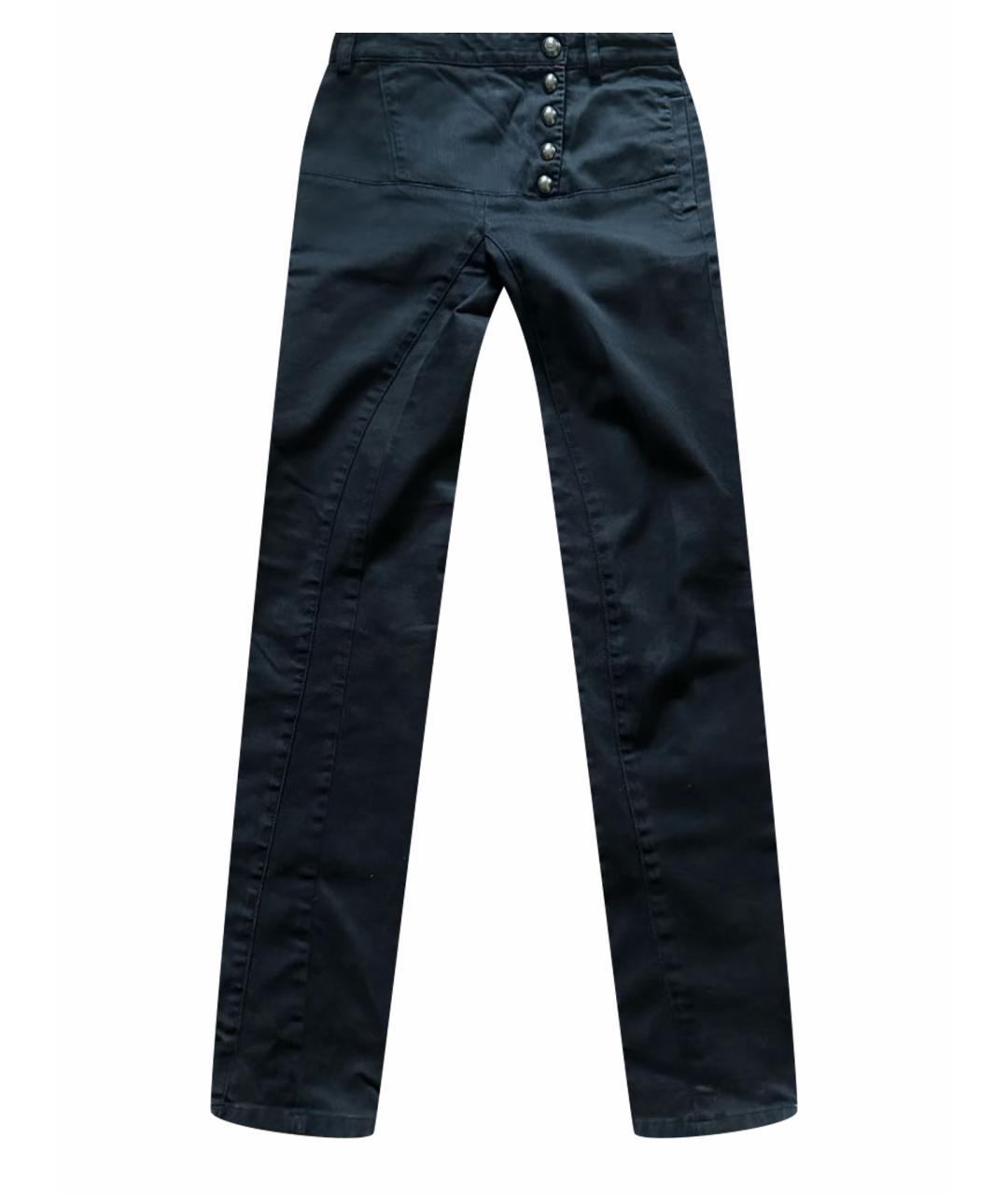 VIKTOR & ROLF Черные хлопко-эластановые прямые джинсы, фото 1