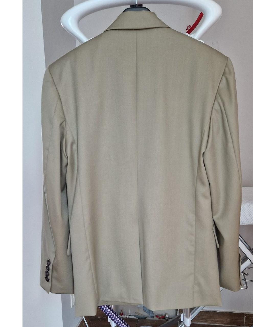 LOW CLASSIC Бежевый шерстяной жакет/пиджак, фото 2
