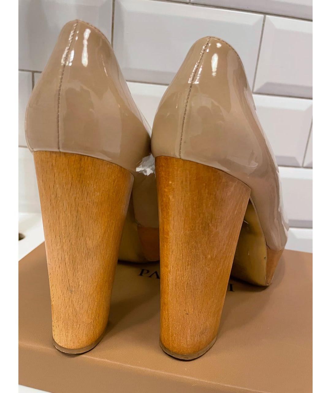 STELLA MCCARTNEY Бежевые туфли из искусственной кожи, фото 4