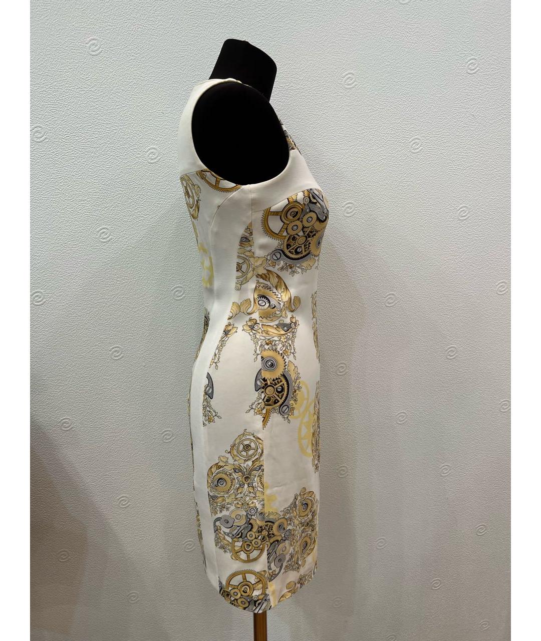 VERSACE COLLECTION Белое вискозное повседневное платье, фото 3