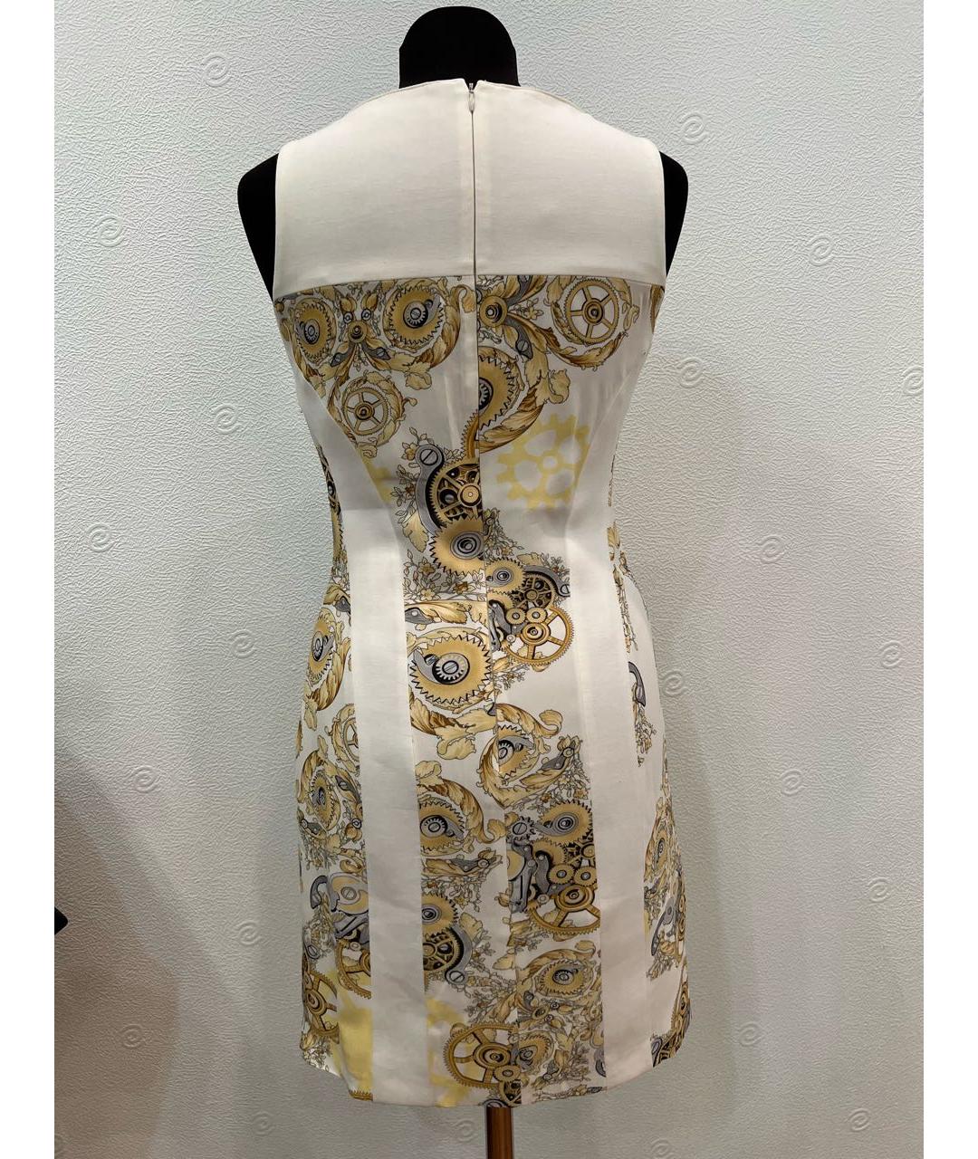 VERSACE COLLECTION Белое вискозное повседневное платье, фото 2