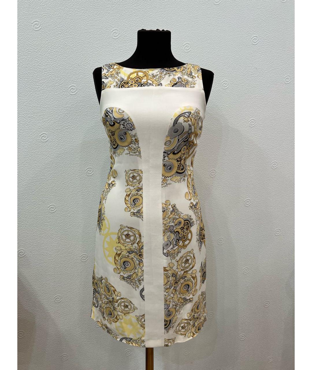 VERSACE COLLECTION Белое вискозное повседневное платье, фото 7