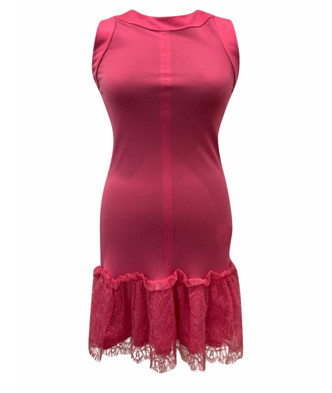 RED VALENTINO Розовое вискозное повседневное платье, фото 1