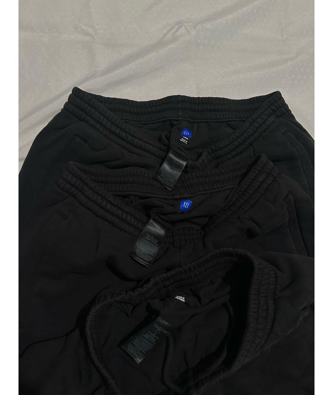 YEEZY Черные хлопковые повседневные брюки, фото 4