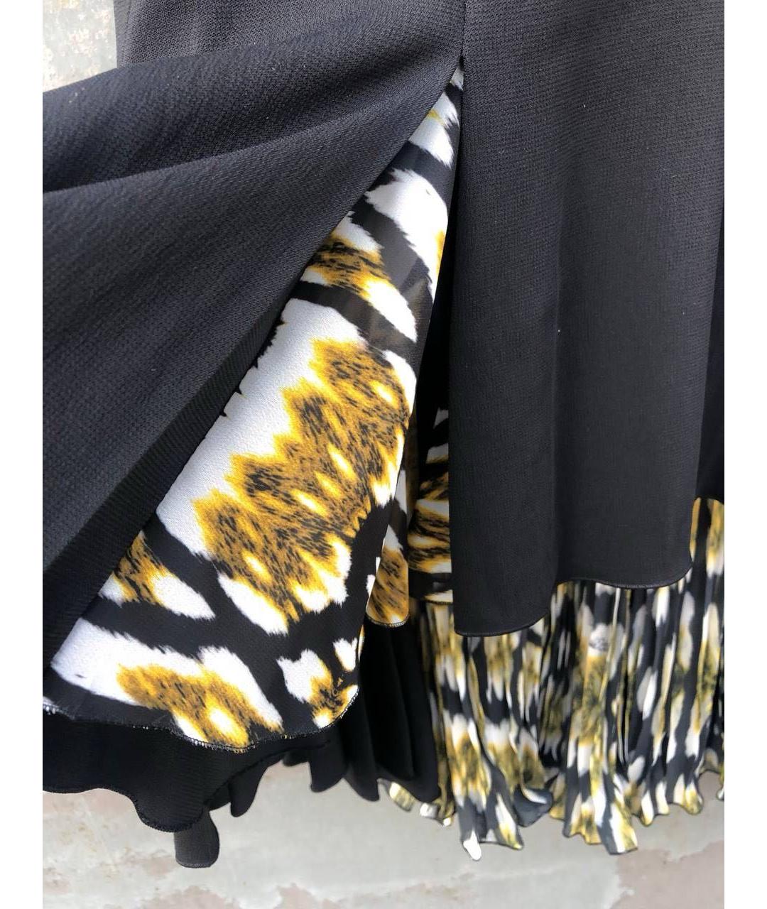 JUST CAVALLI Черное вискозное платье, фото 6