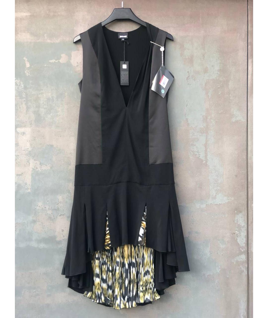 JUST CAVALLI Черное вискозное платье, фото 2