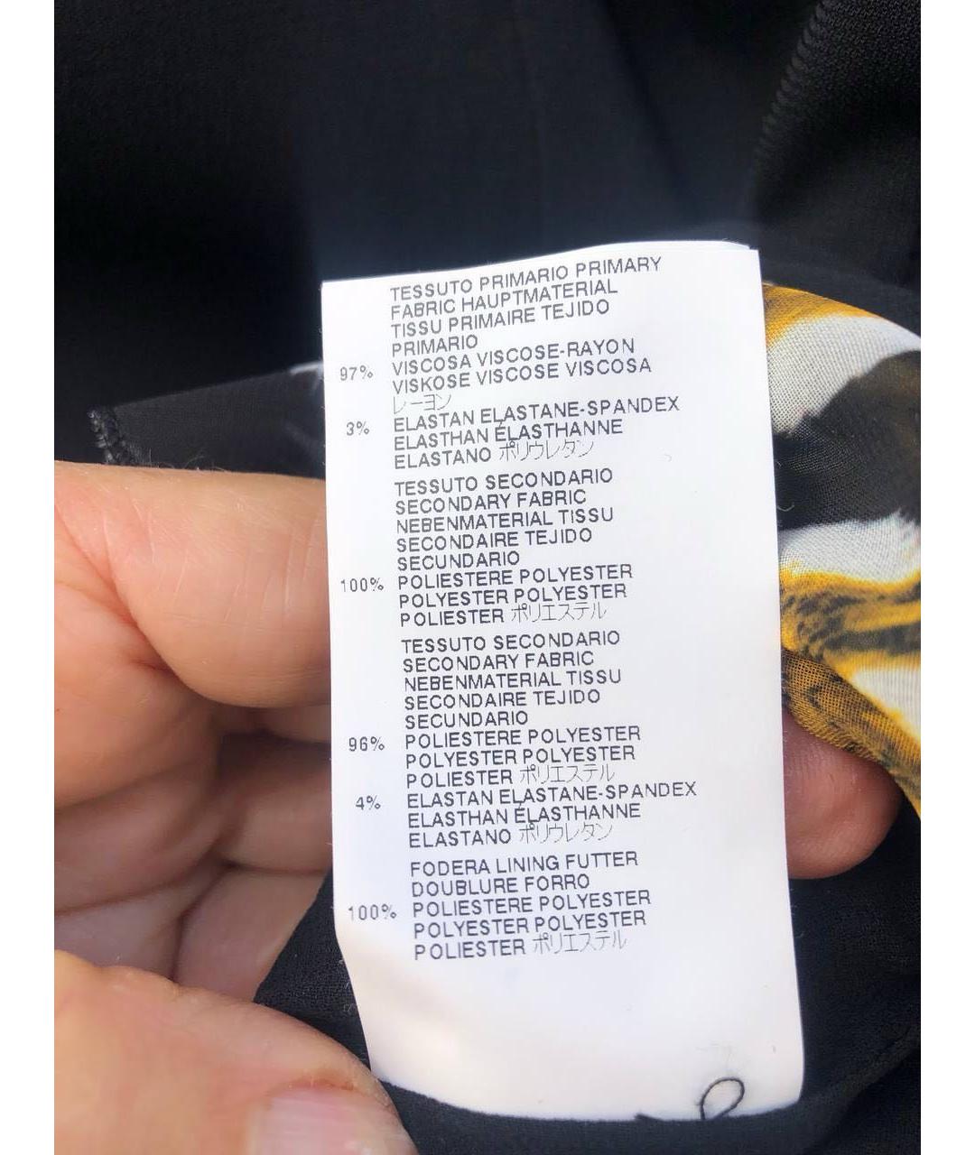 JUST CAVALLI Черное вискозное платье, фото 5