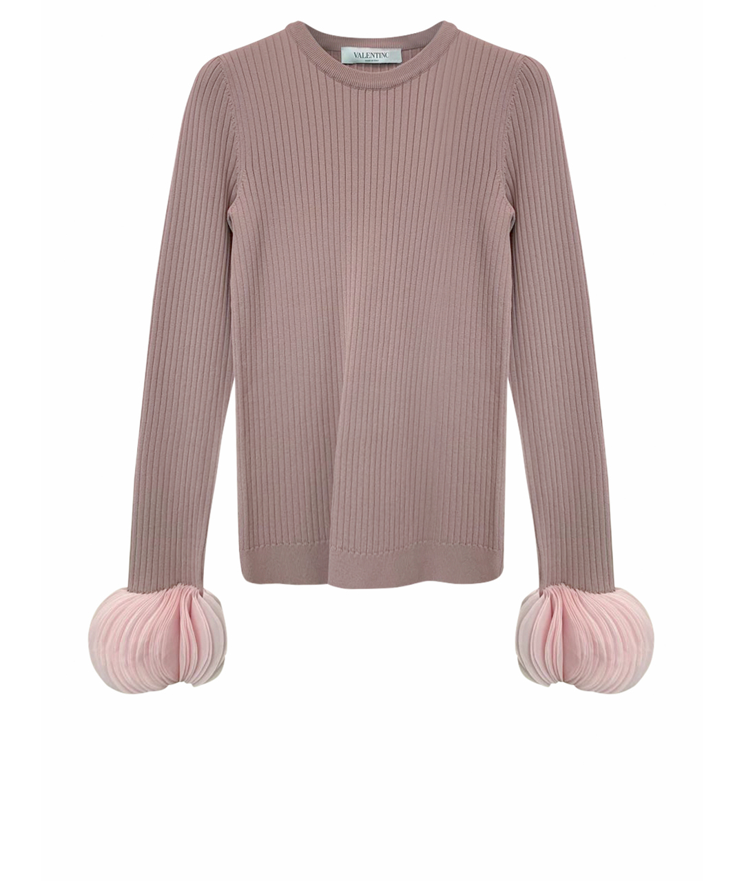 VALENTINO Розовый вискозный джемпер / свитер, фото 1
