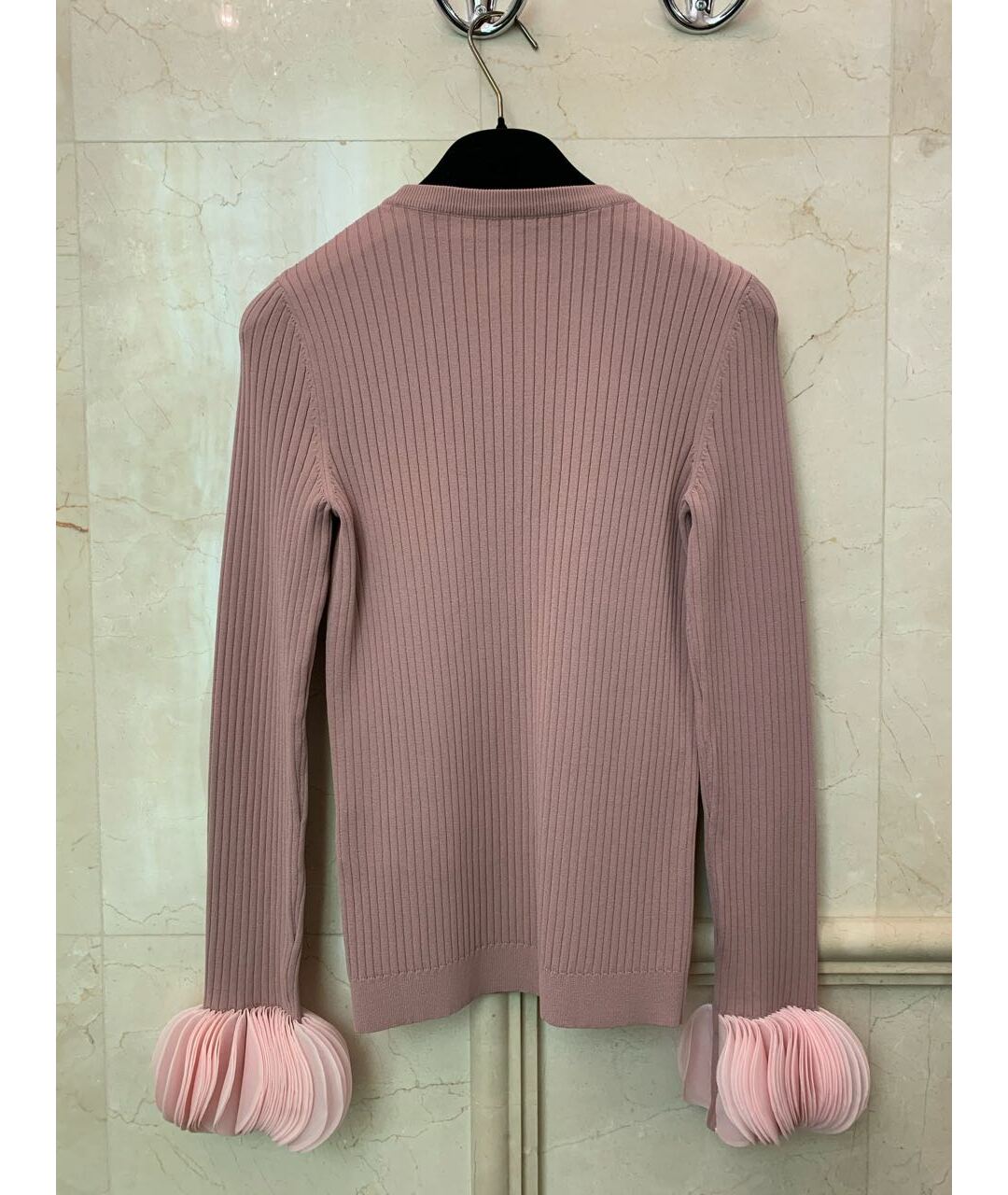VALENTINO Розовый вискозный джемпер / свитер, фото 2