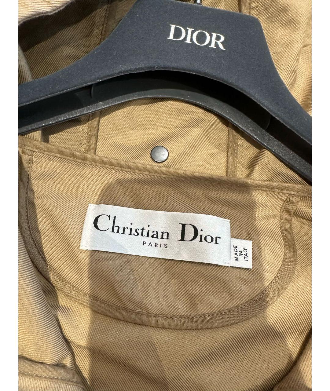 CHRISTIAN DIOR Бежевая хлопковая куртка, фото 3