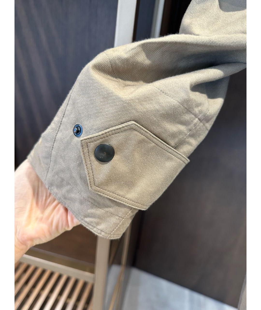 CHRISTIAN DIOR Бежевая хлопковая куртка, фото 5