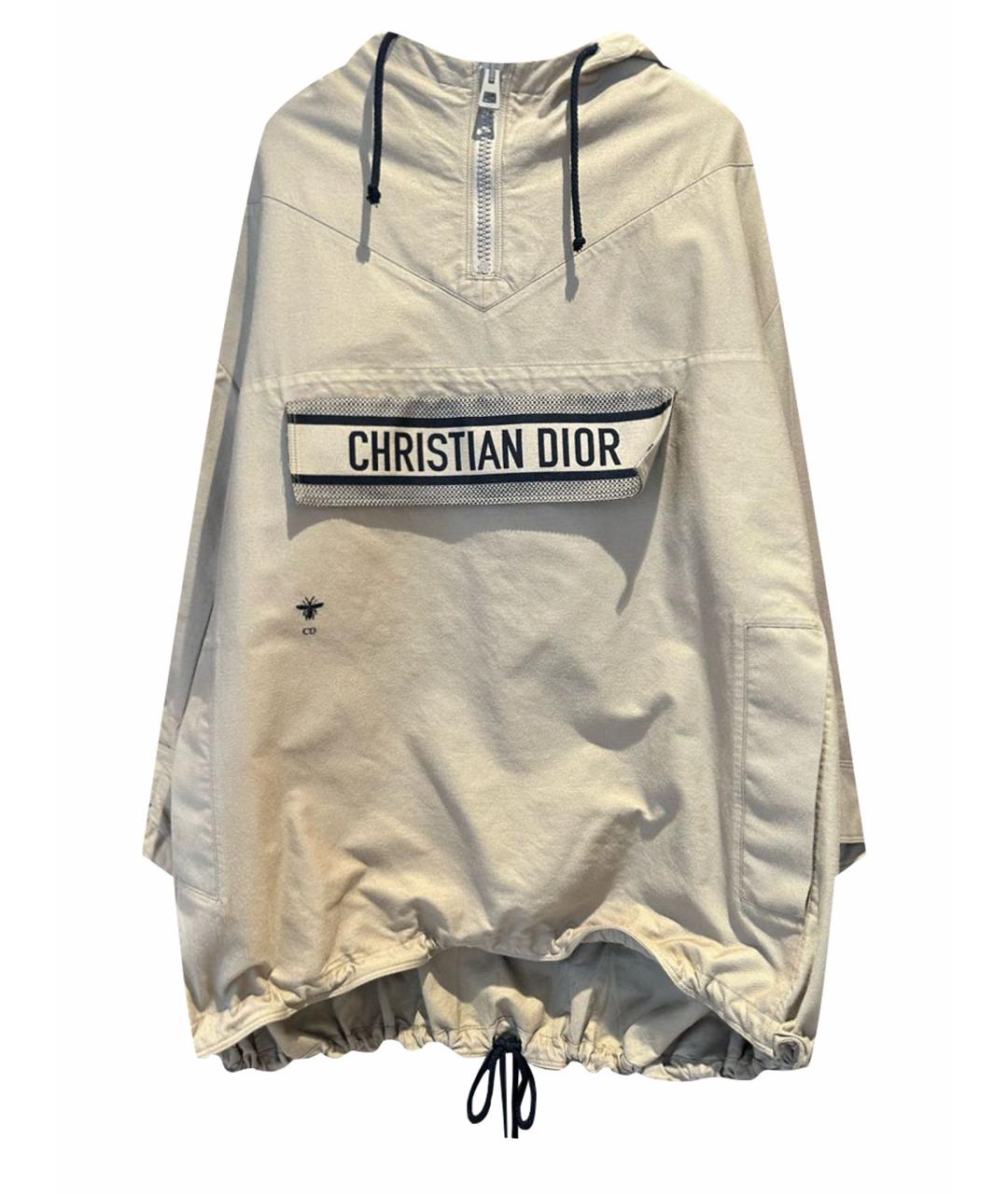 CHRISTIAN DIOR Бежевая хлопковая куртка, фото 1