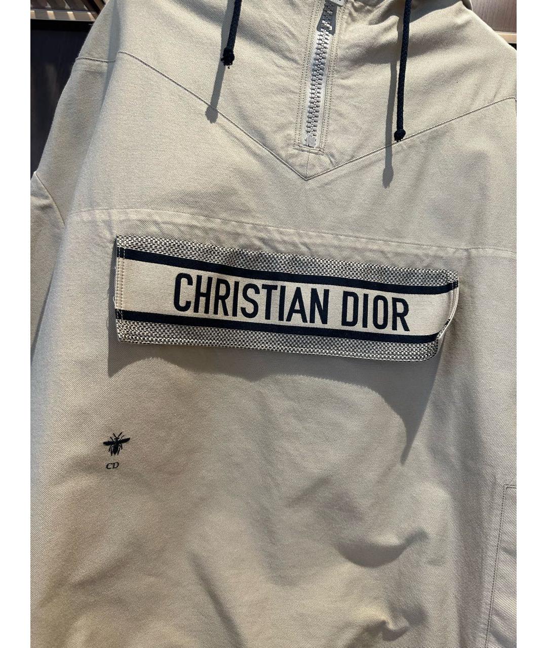 CHRISTIAN DIOR Бежевая хлопковая куртка, фото 2