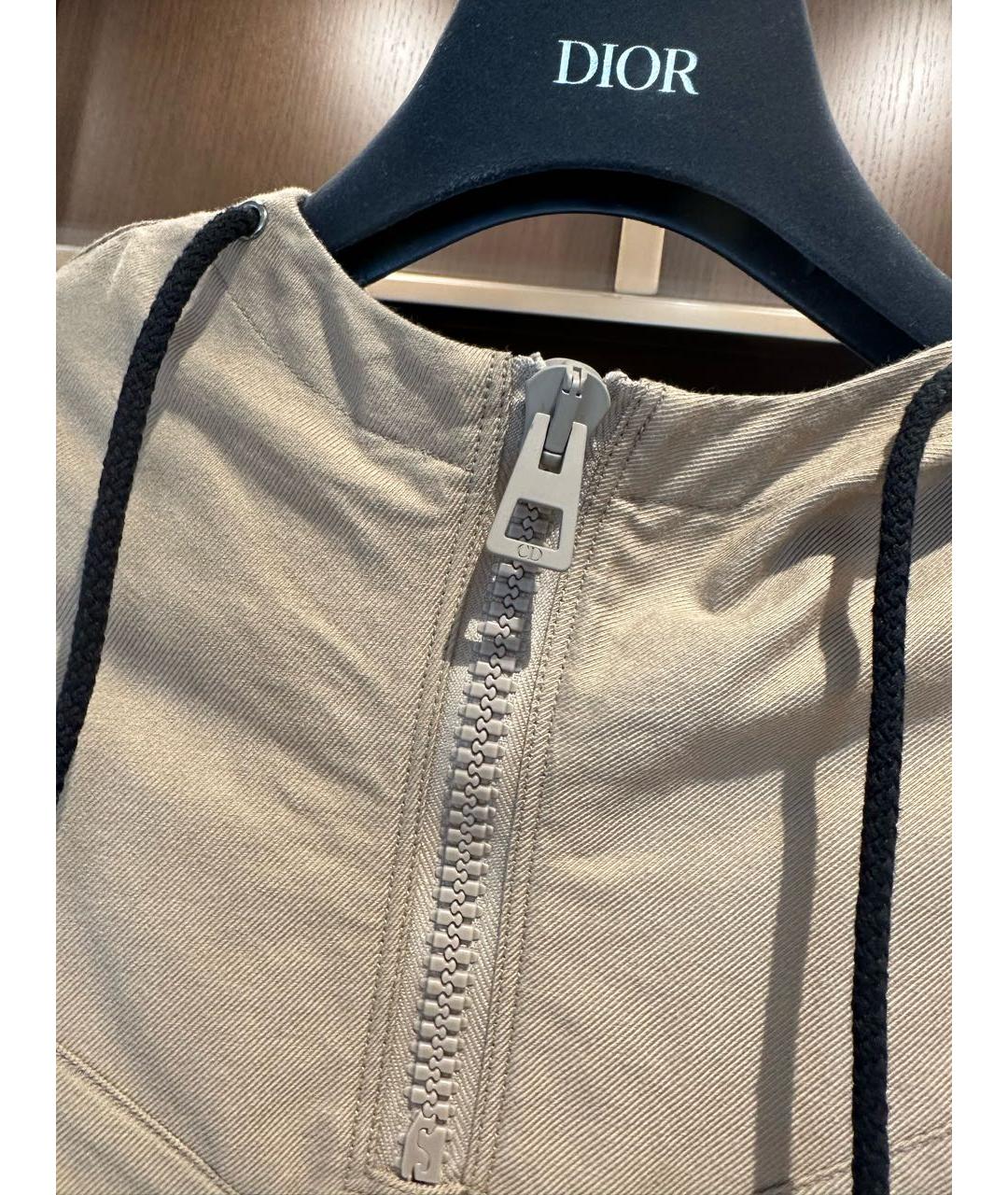 CHRISTIAN DIOR Бежевая хлопковая куртка, фото 4