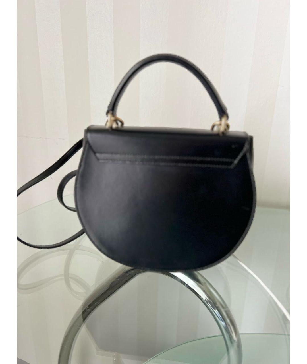 FURLA Черная кожаная сумка через плечо, фото 3