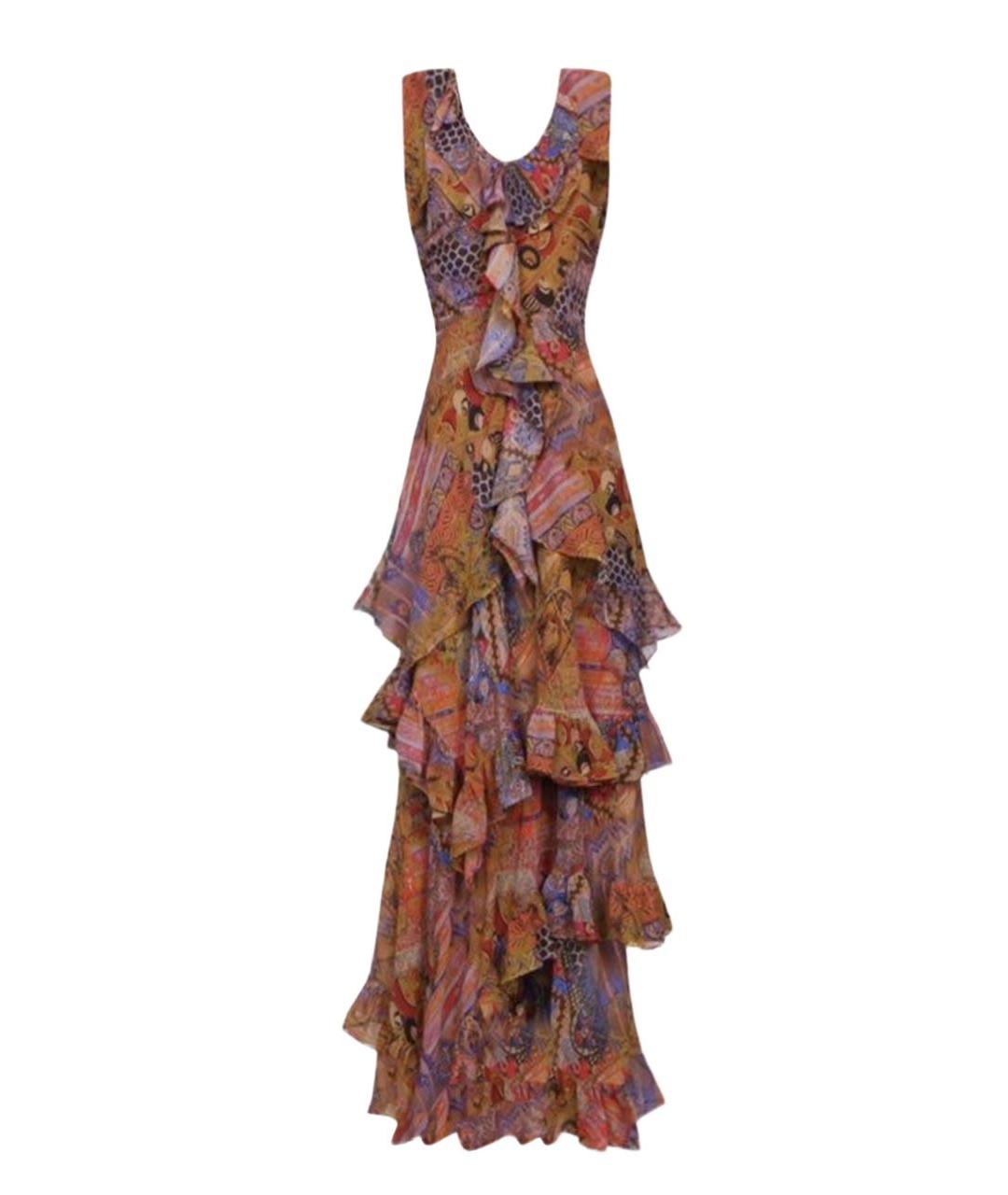 ETRO Мульти шелковое повседневное платье, фото 1