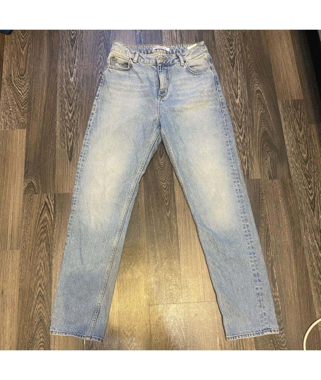 SANDRO Голубые хлопковые прямые джинсы, фото 9