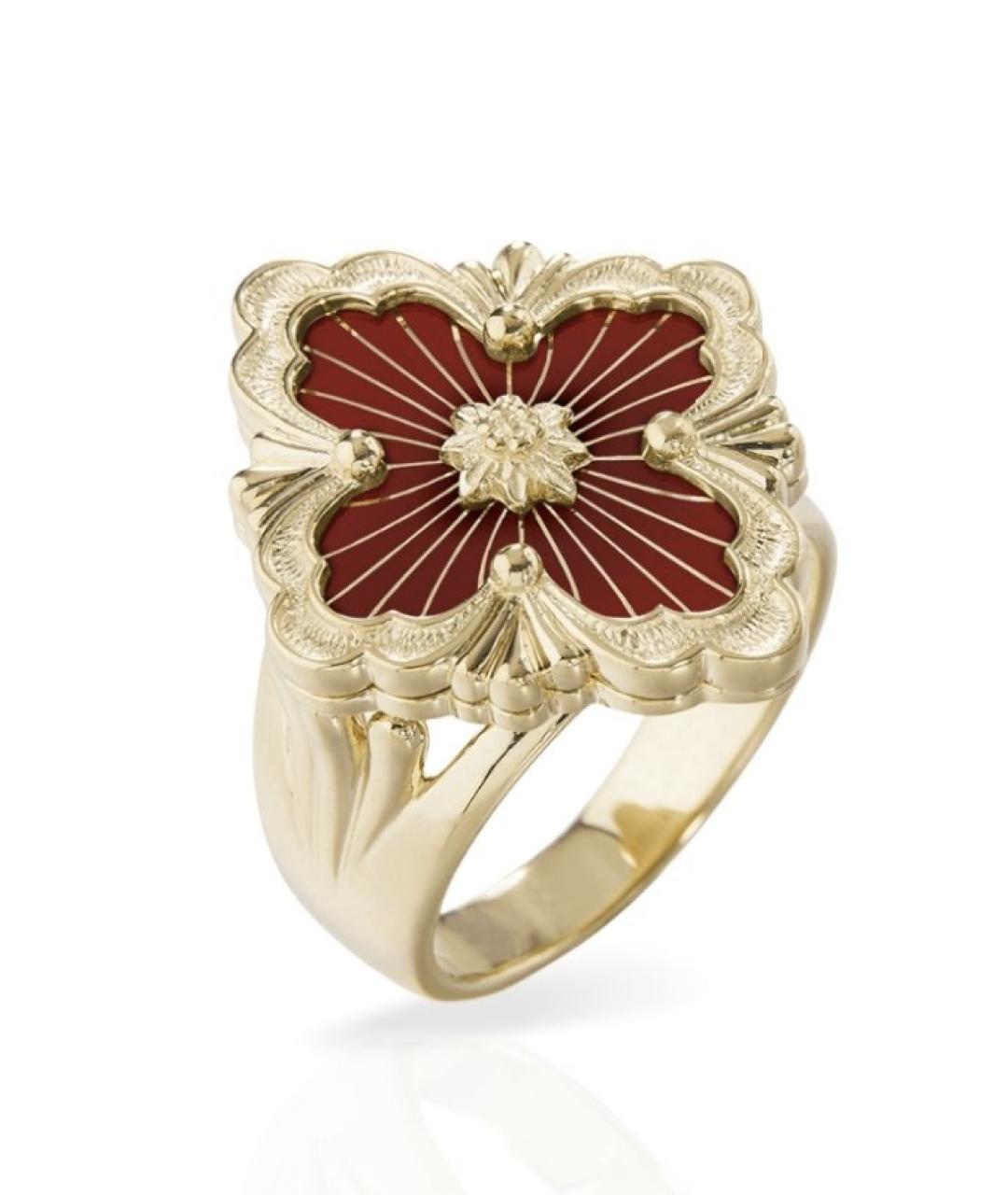 Buccellati Бордовое кольцо из желтого золота, фото 9