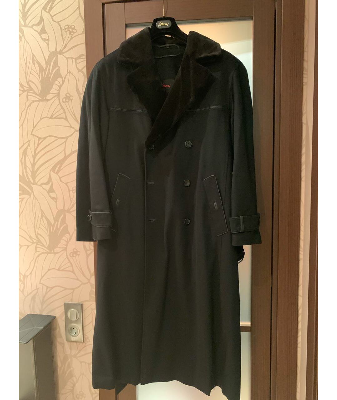 BRIONI Черное кашемировое пальто, фото 9